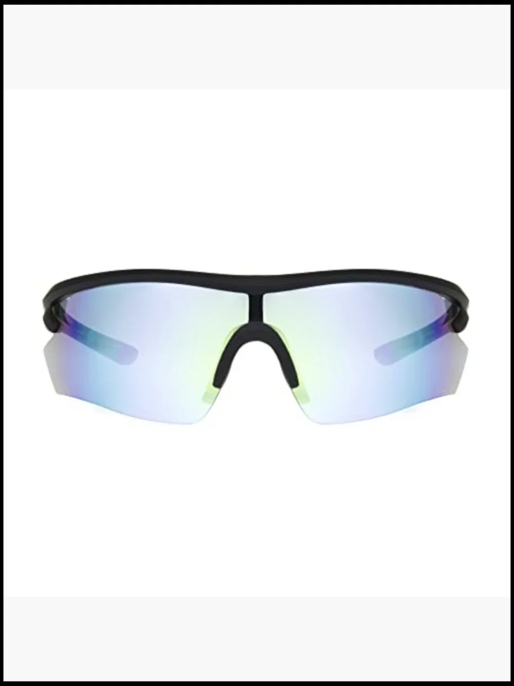 Wrap Around Sport Sunglasses with Mirror Coating